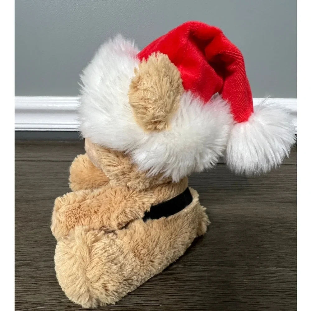 Aurora Plush Christmas Teddy Bear Santa Hat Holiday Stuffed‎ Animal Toy Kids